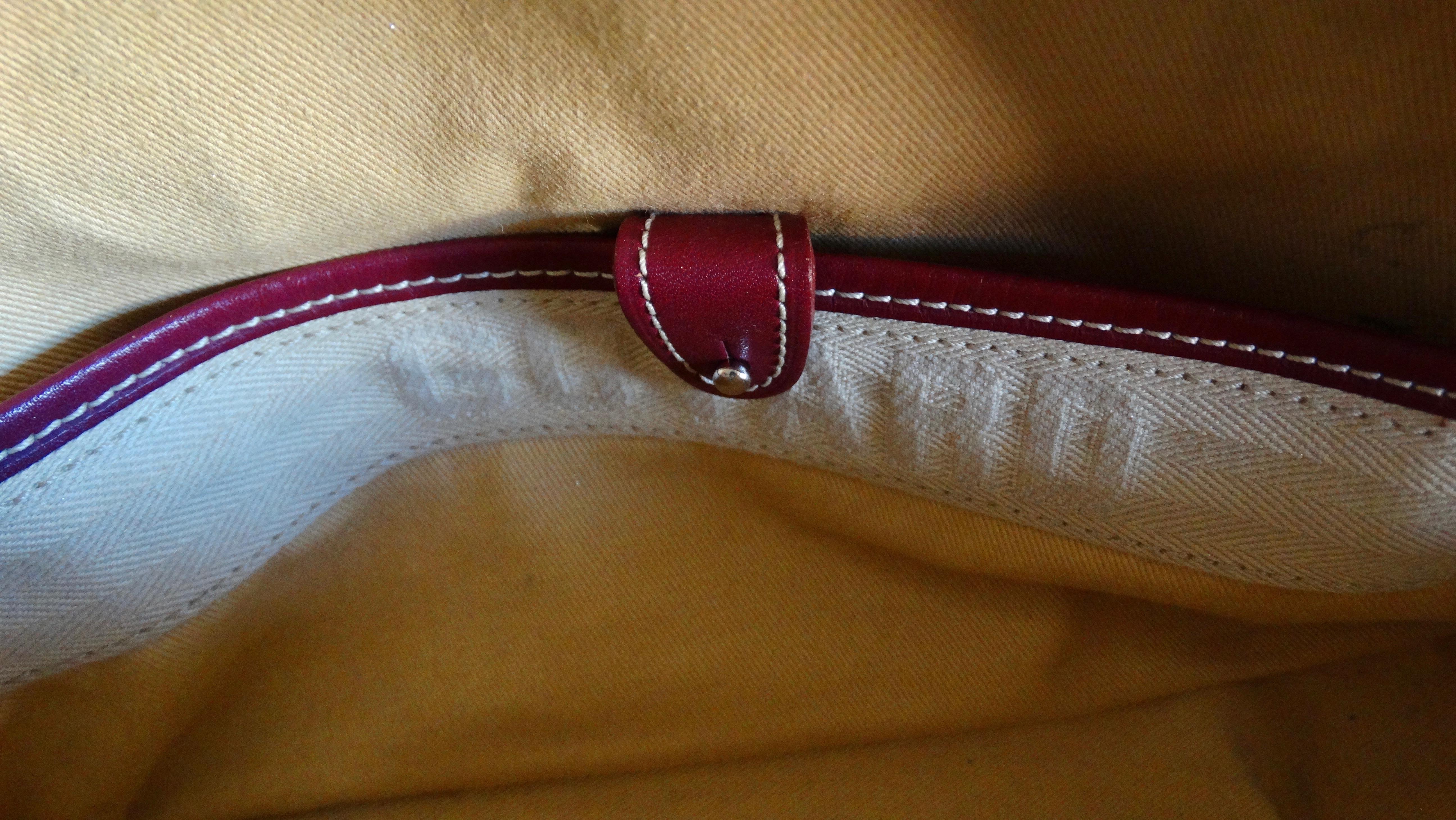 Goyard Monogram Red Canvas St. Jeanne PM Bowling Bag In Good Condition In Scottsdale, AZ