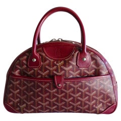 Goyard Red Canvas Leather St. Louis PM Tote Bag at 1stDibs