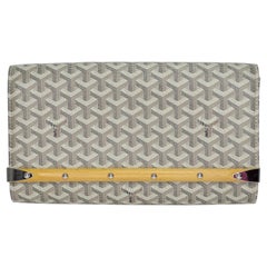 Goyard Monte Carlo Clutch with Strap Coated Canvas PM at 1stDibs