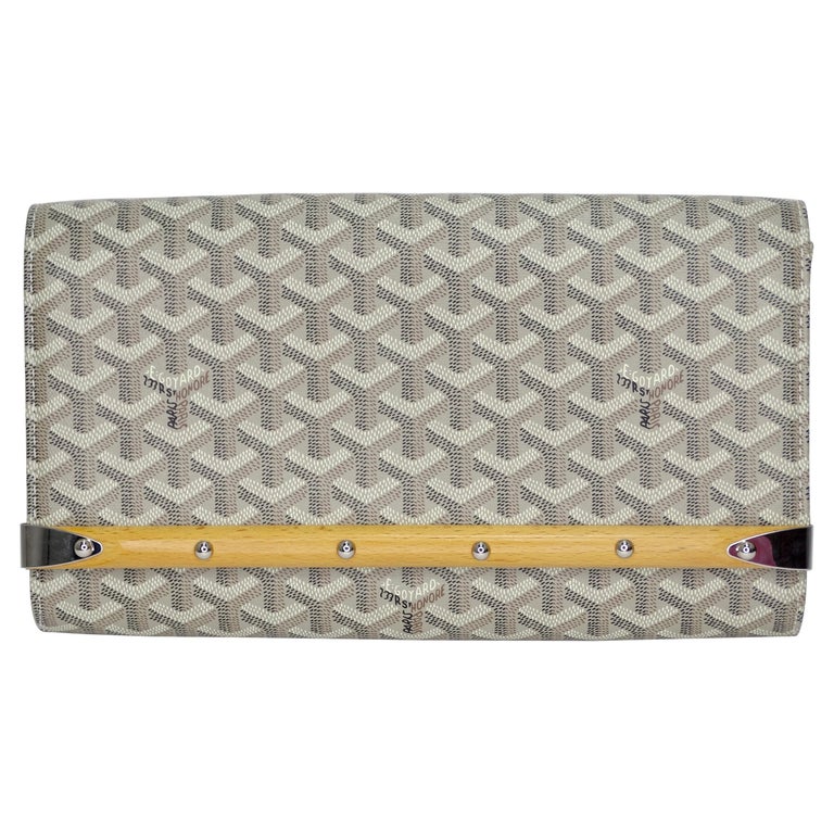 GOYARD Grey Goyardine Monte Carlo Mini Case Bag With Strap