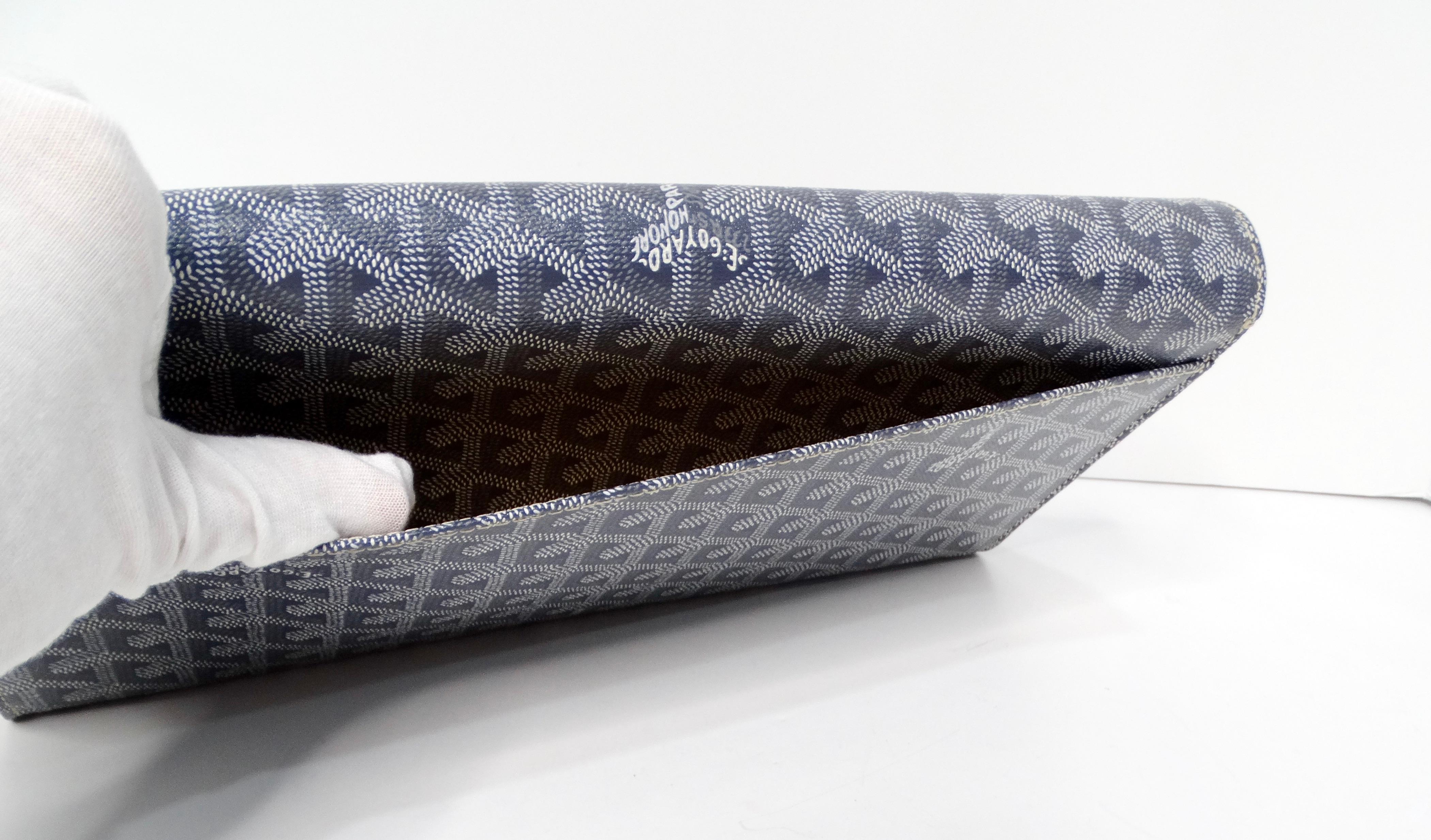 Goyard Monte Carlo Bois Clutch Grau im Angebot 3
