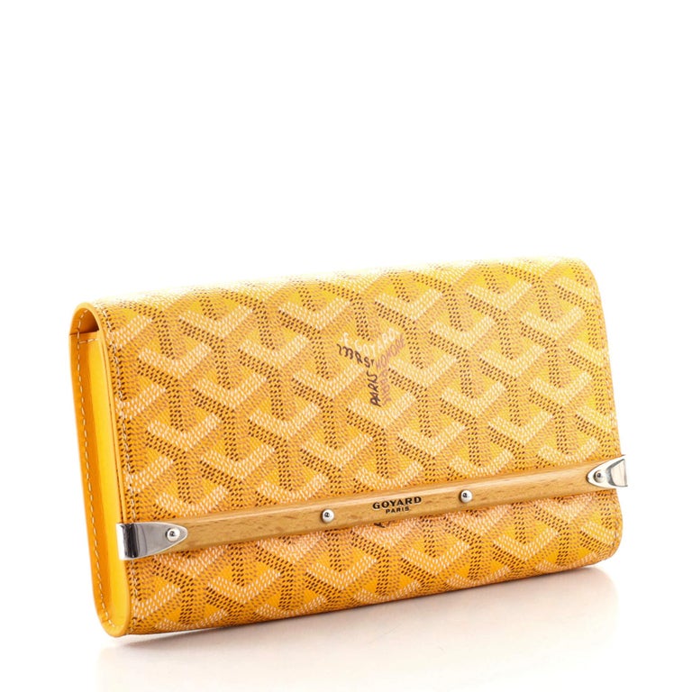 Goyard Monte Carlo Clutch with Strap Coated Canvas PM at 1stDibs
