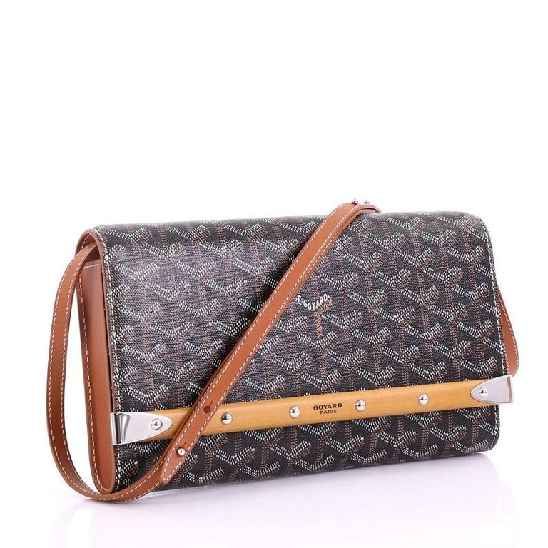 Goyard Monte Carlo Clutch with Strap Coated Canvas PM at 1stDibs