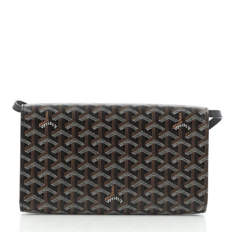 Goyard Monte Carlo Clutch with Strap Coated Canvas PM at 1stDibs