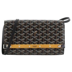 Goyard Monte Carlo Clutch with Strap Coated Canvas PM at 1stDibs