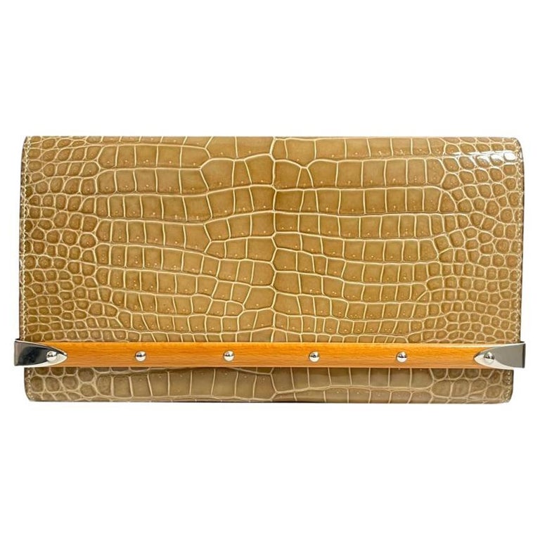 Goyard Monte Carlo Crocodile Skin Clutch Bag - Special Order For Sale at  1stDibs