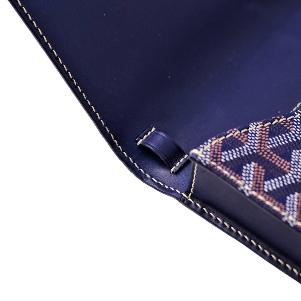 Goyard Monte-Carlo PM Clutch Navy Blue For Sale 9
