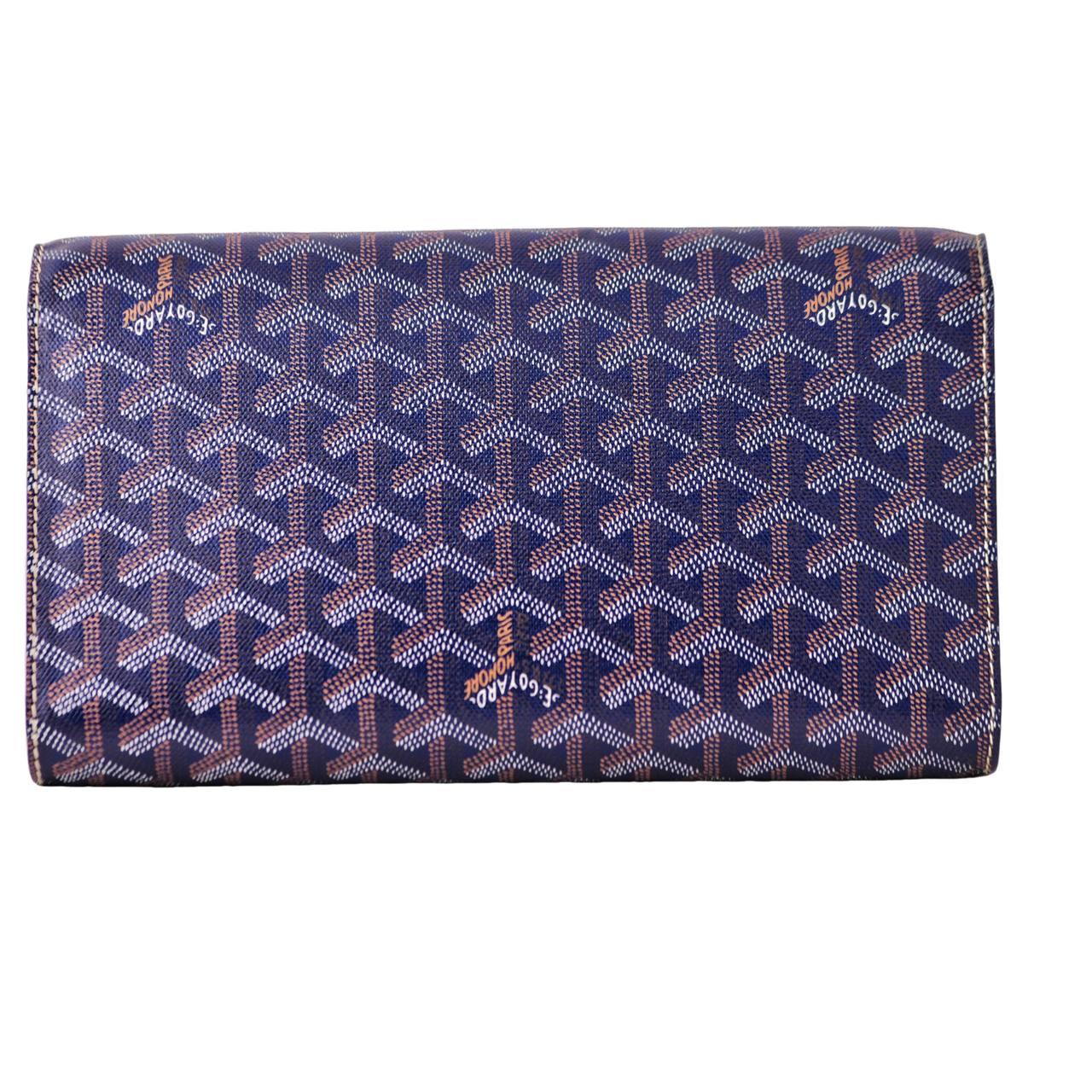 Goyard Monte-Carlo PM Clutch Navy Blue For Sale 1