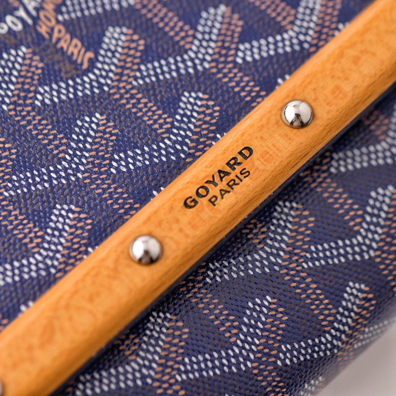 Goyard Monte-Carlo PM Clutch Navy Blue For Sale 4
