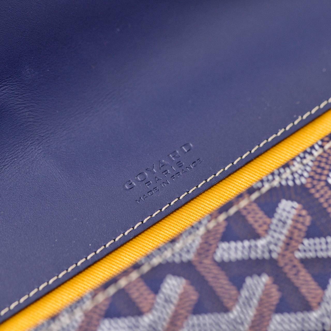 Goyard Monte-Carlo PM Clutch Navy Blue For Sale 5