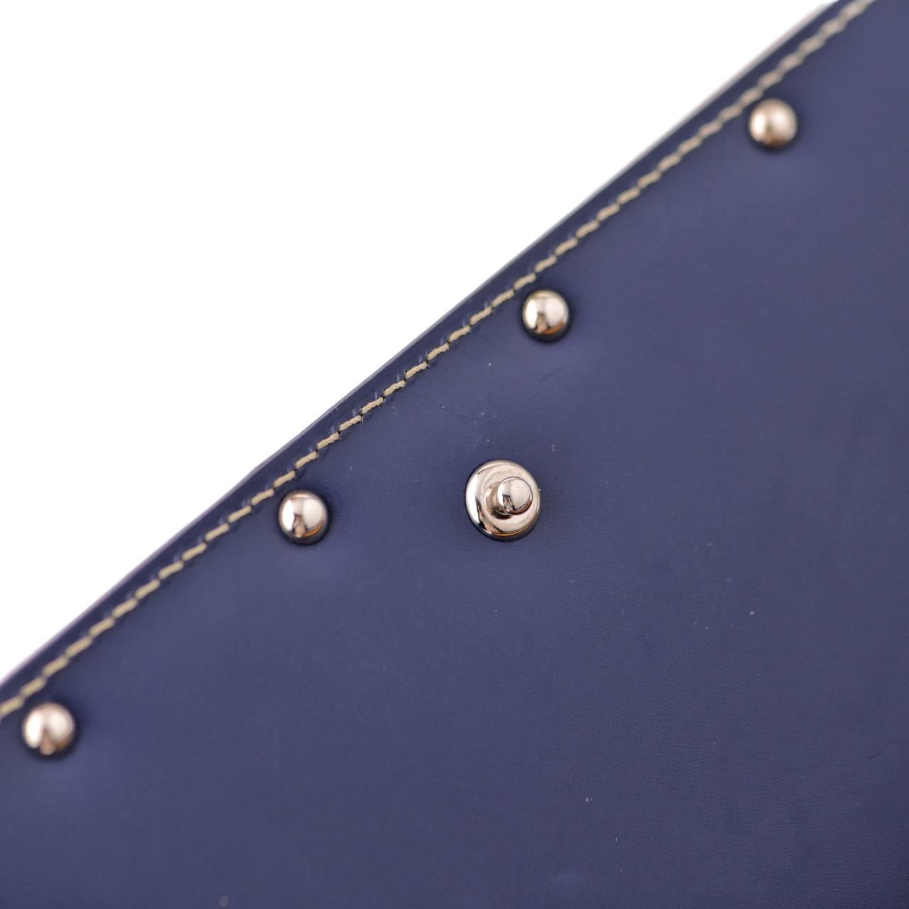 Goyard Monte-Carlo PM Clutch Navy Blue For Sale 7