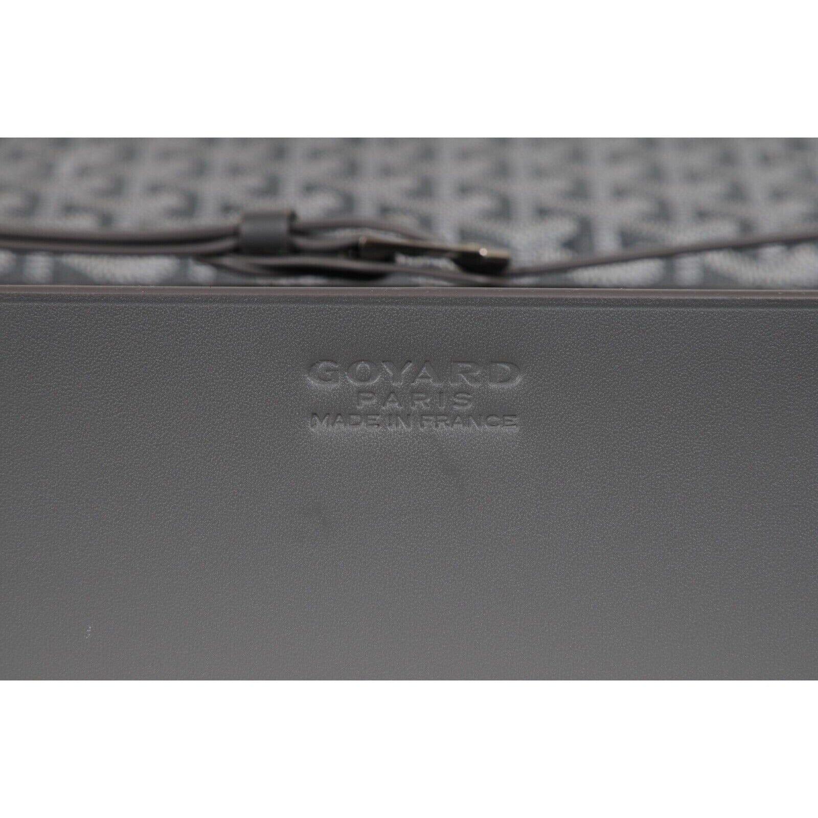 Goyard Montre De Voyage Eight Watch Box Gray Travel Trunk Case Buckle Strap Roll en vente 2