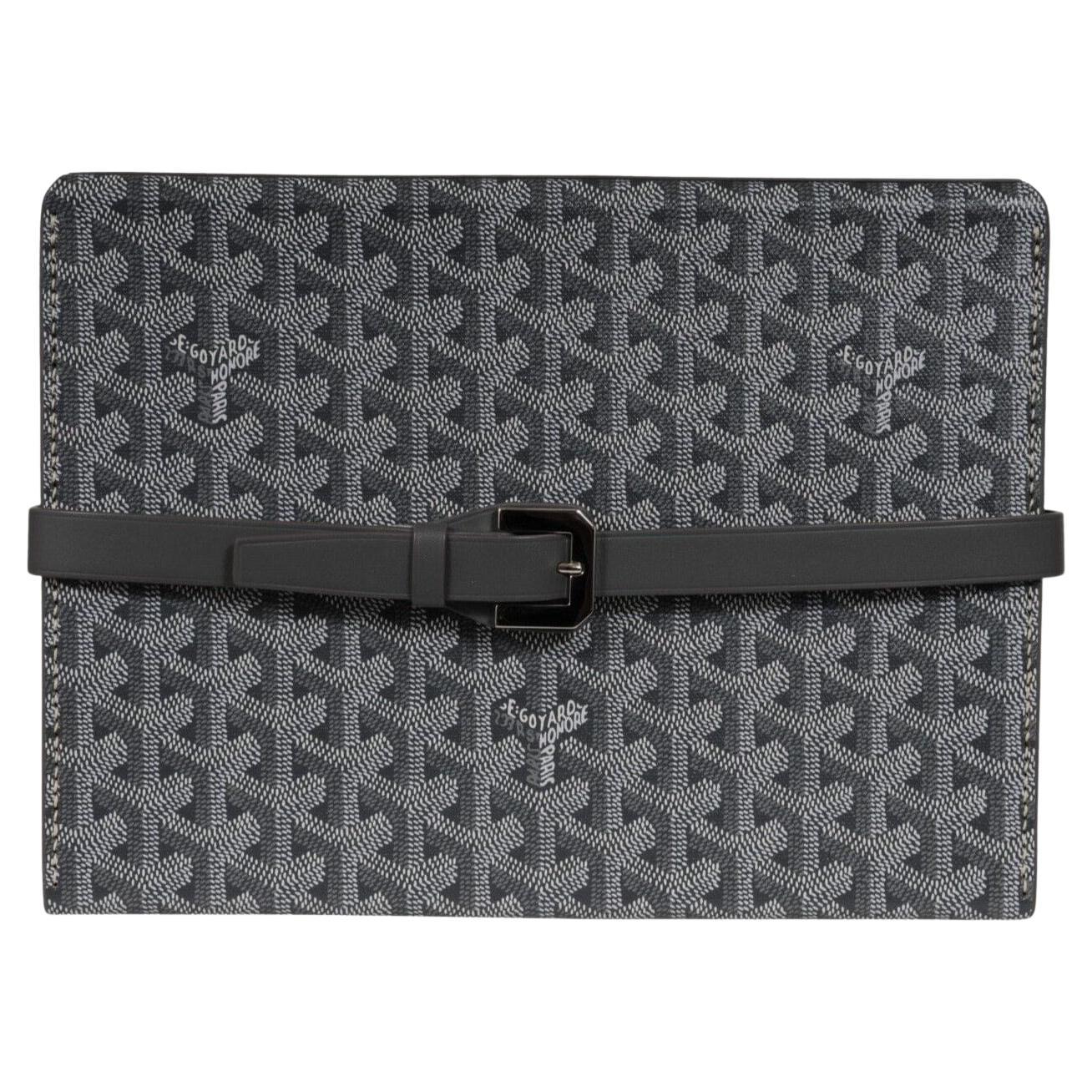 Goyard Montre De Voyage Eight Watch Box Gray Travel Trunk Case Buckle Strap Roll en vente