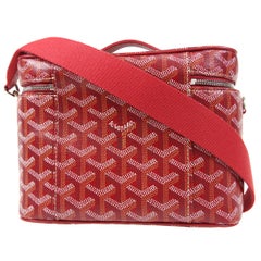 Goyard Muse 2way Vanity Shoulder Handbag in Red 18603