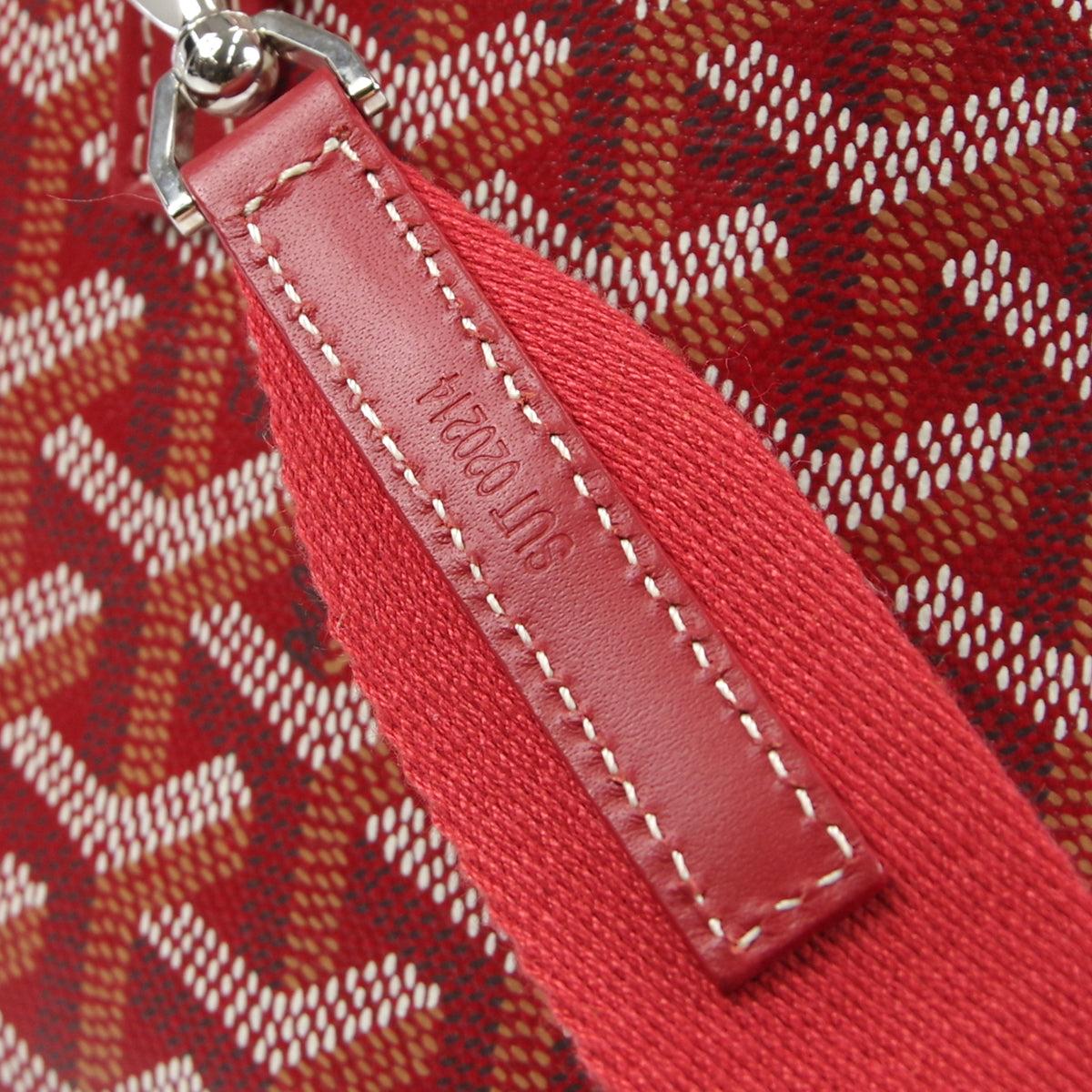 Goyard Muse 2way Vanity Shoulder Handbag in Red 18603 In Good Condition For Sale In London, GB