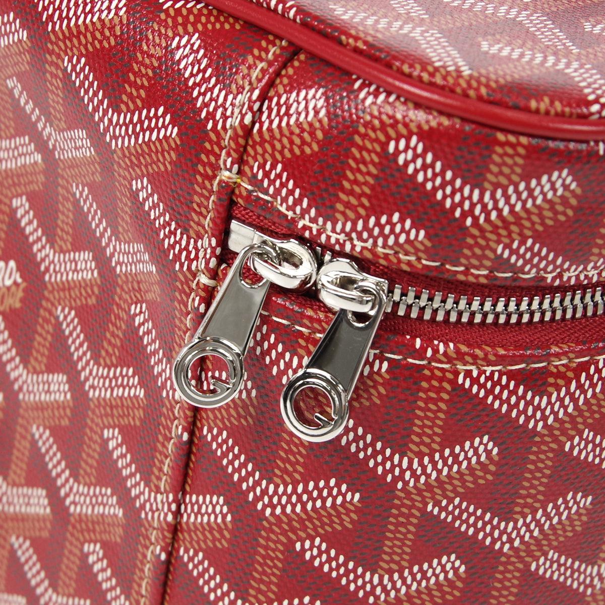 Women's Goyard Muse 2way Vanity Shoulder Handbag in Red 18603 For Sale