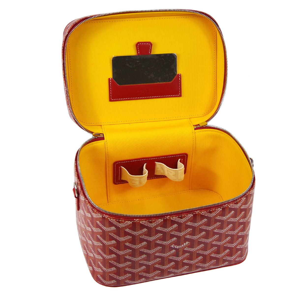 Goyard Muse 2way Vanity Shoulder Handbag in Red 18603 For Sale 1