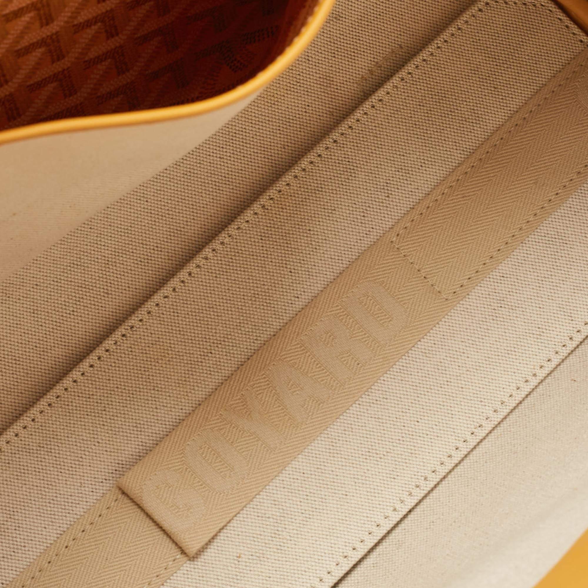 Goyard Mustard Goyardine Coated Canvas and Leather Rouette PM Bag 2