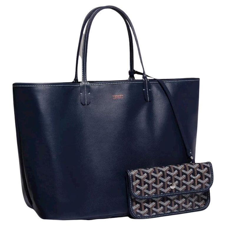 Goyard Navy Blue Anjou PM Bag For Sale at 1stDibs