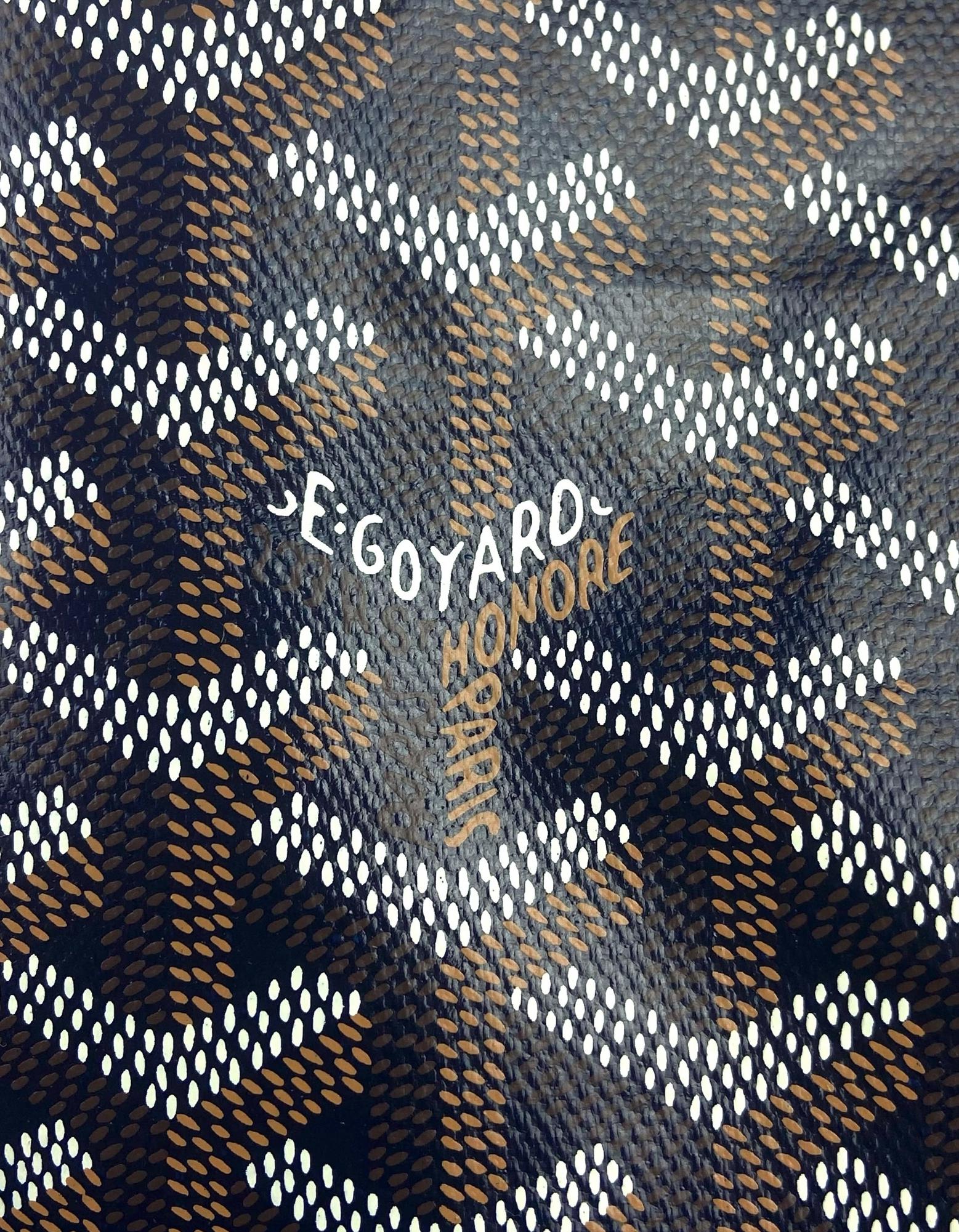 Goyard Navy Blue Goyardine Canvas St. Louis GM Tote Bag For Sale 4