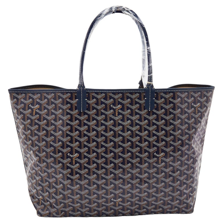 Goyard Saint Louis PM white and cream tote bag coated canvas with pouch 