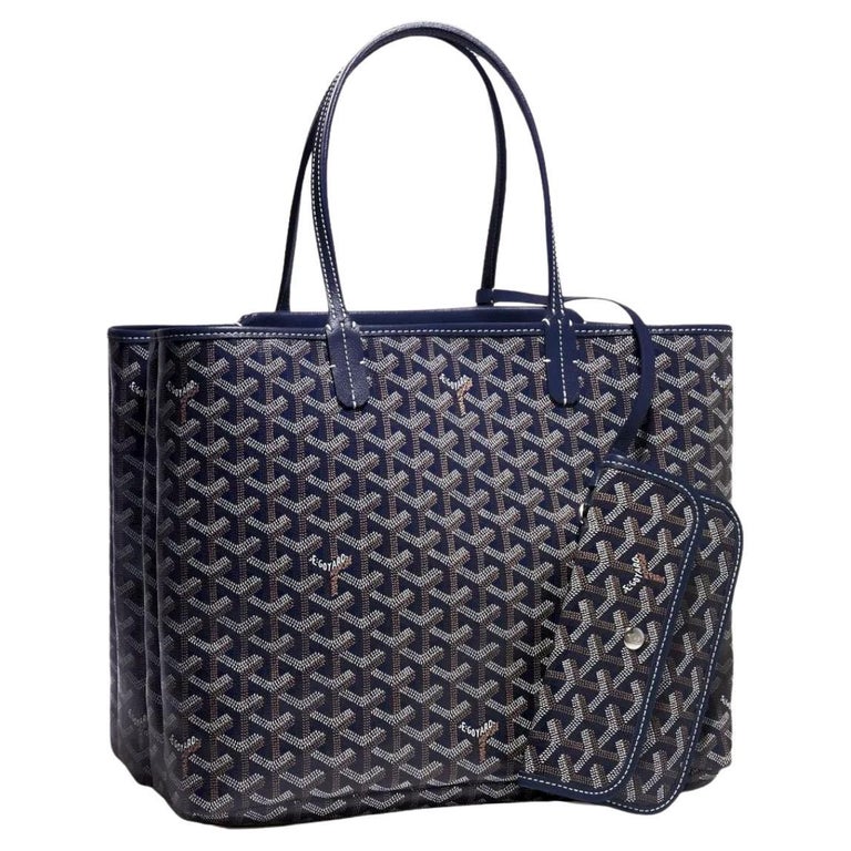 Goyard Sac Isabelle PM bleu marine En vente sur 1stDibs