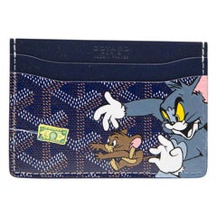 Goyard Navy Customized Slotcard Wallet