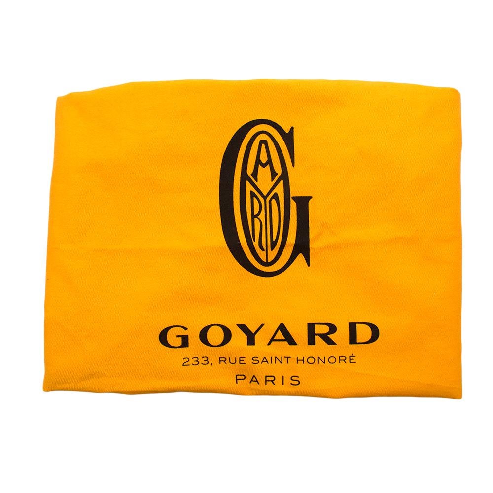Black Goyard Navy Goyardine Artois PM Tote Bag