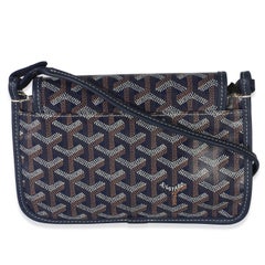 Cartera Plumet de Goyard en lona Goyardine azul marino