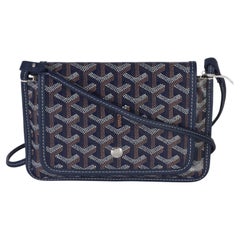 Cartera Plumet de Goyard en lona Goyardine azul marino