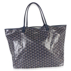 Goyard Navy Goyardine Canvas Saint Louis GM