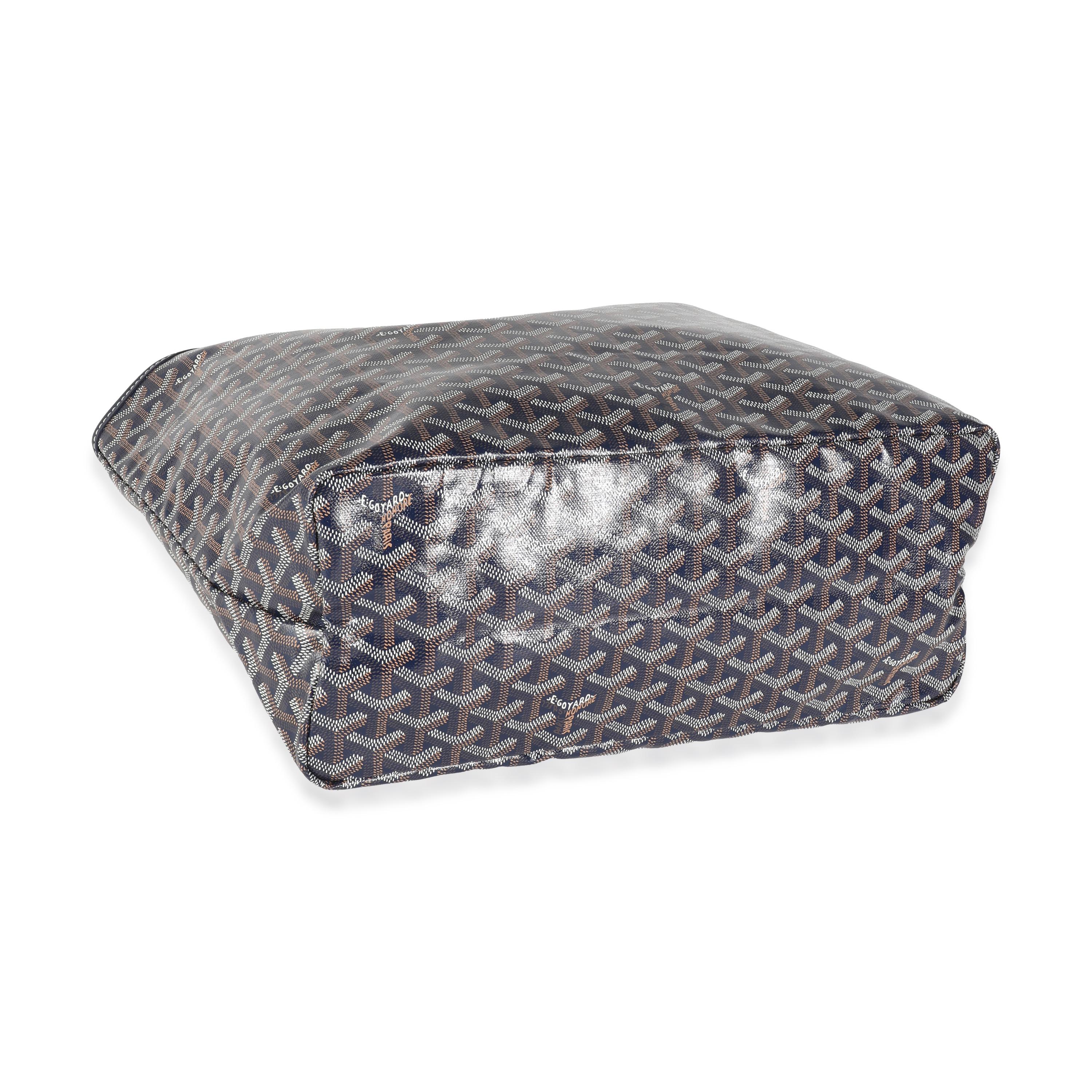 Goyard Navy Goyardine Canvas Saint Louis PM For Sale 1