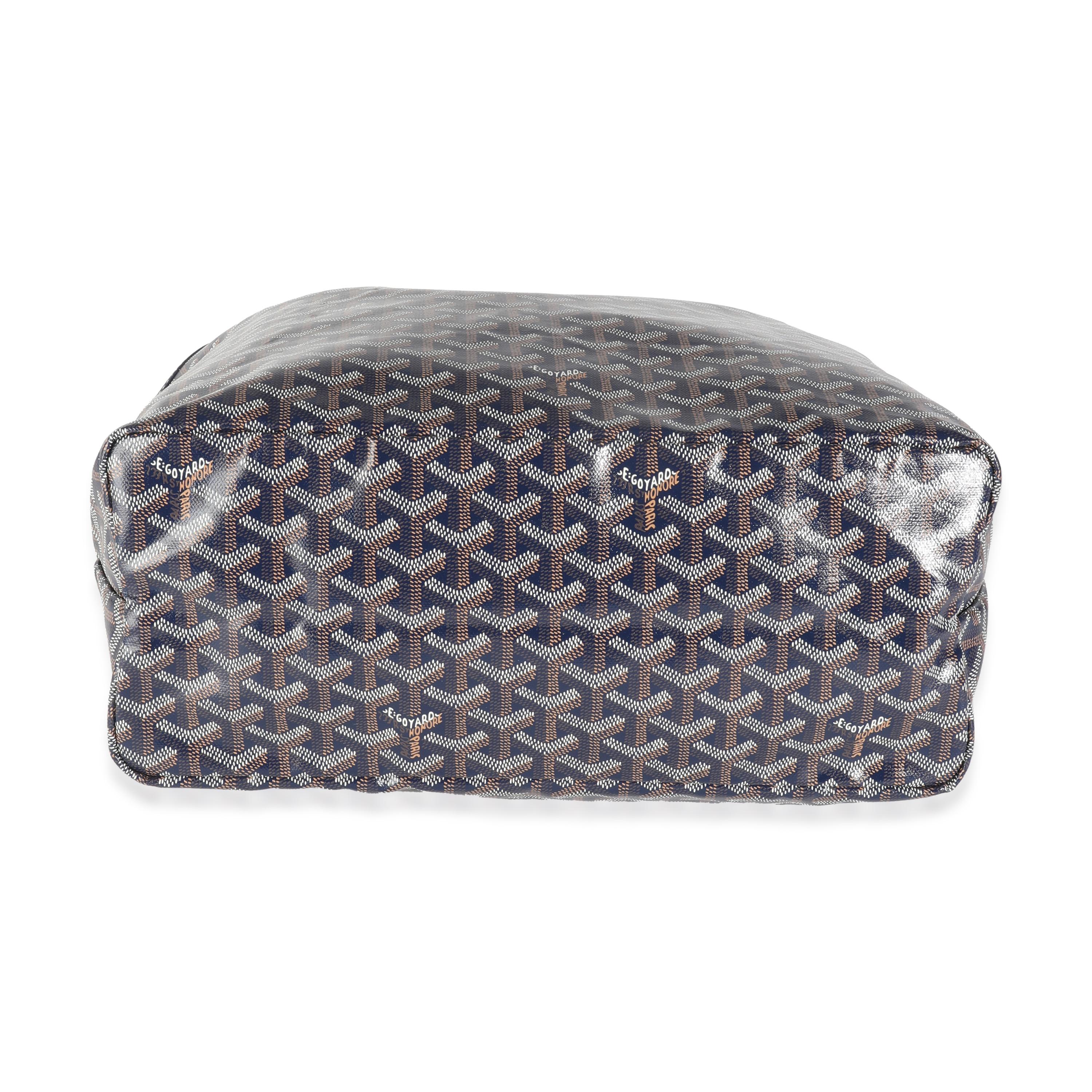 Goyard Navy Goyardine Canvas Saint Louis PM For Sale 2