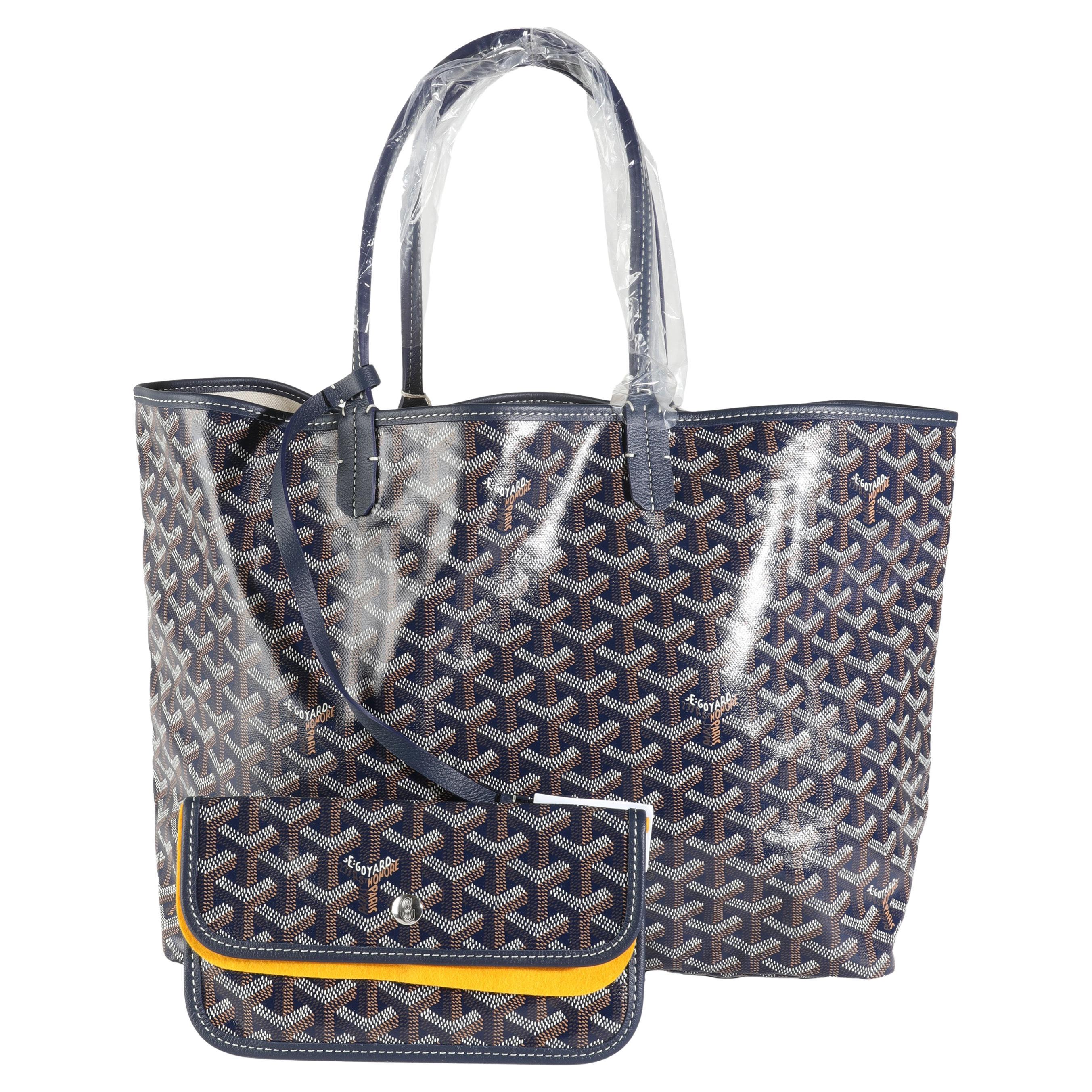 Goyard Navy Goyardine Canvas Saint Louis PM
