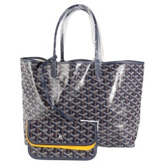 Goyard Lona Goyardine Azul Marino Saint Louis PM