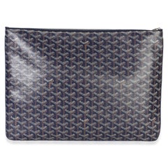 Goyard - Borsa a sacchetto "Senat" in tela Goyardine blu navy, modello GM