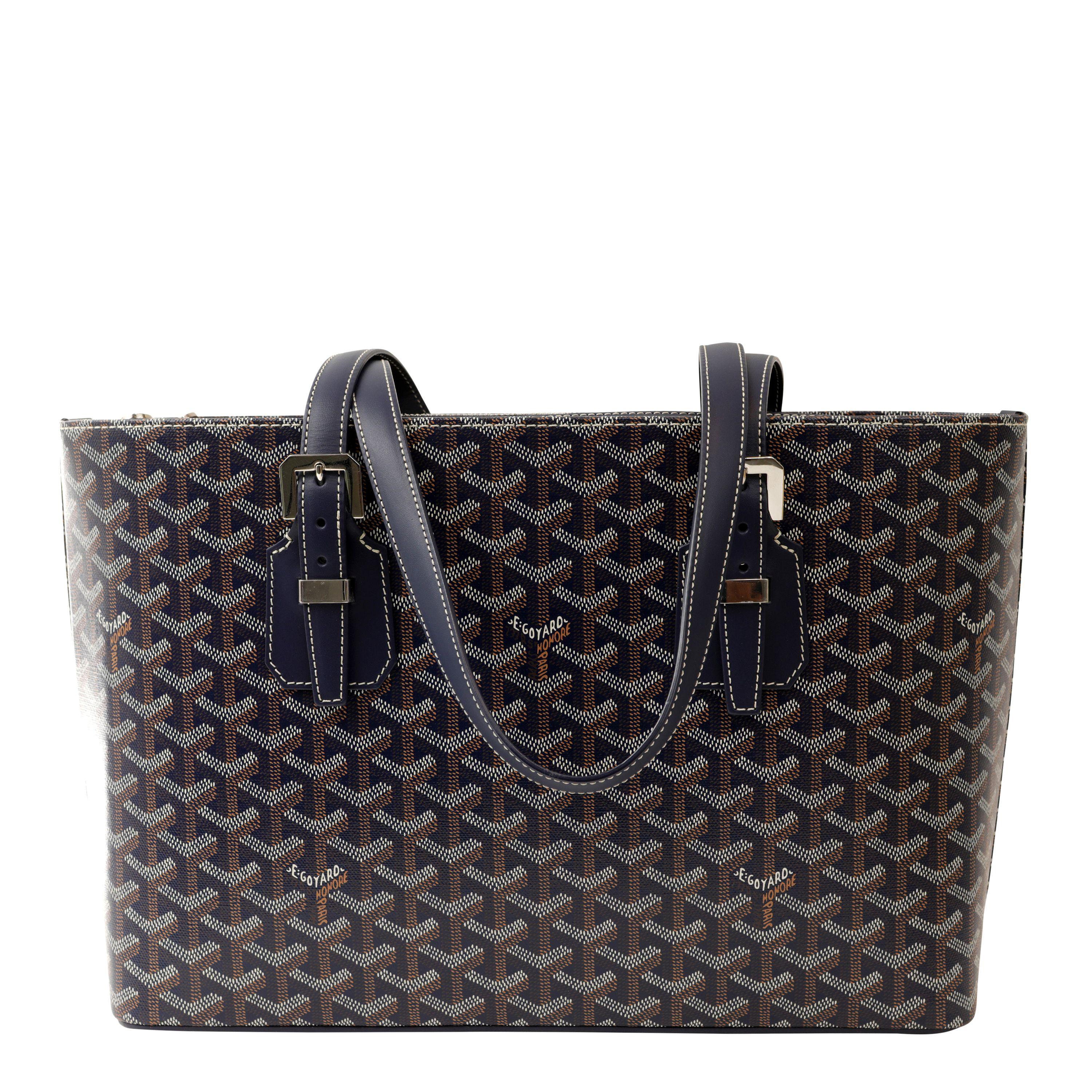 Black Goyard Navy Okinawa PM Tote