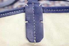 Goyard Navy Stripe Chevron St Louis PM Tote Bag with Pouch 125gy43