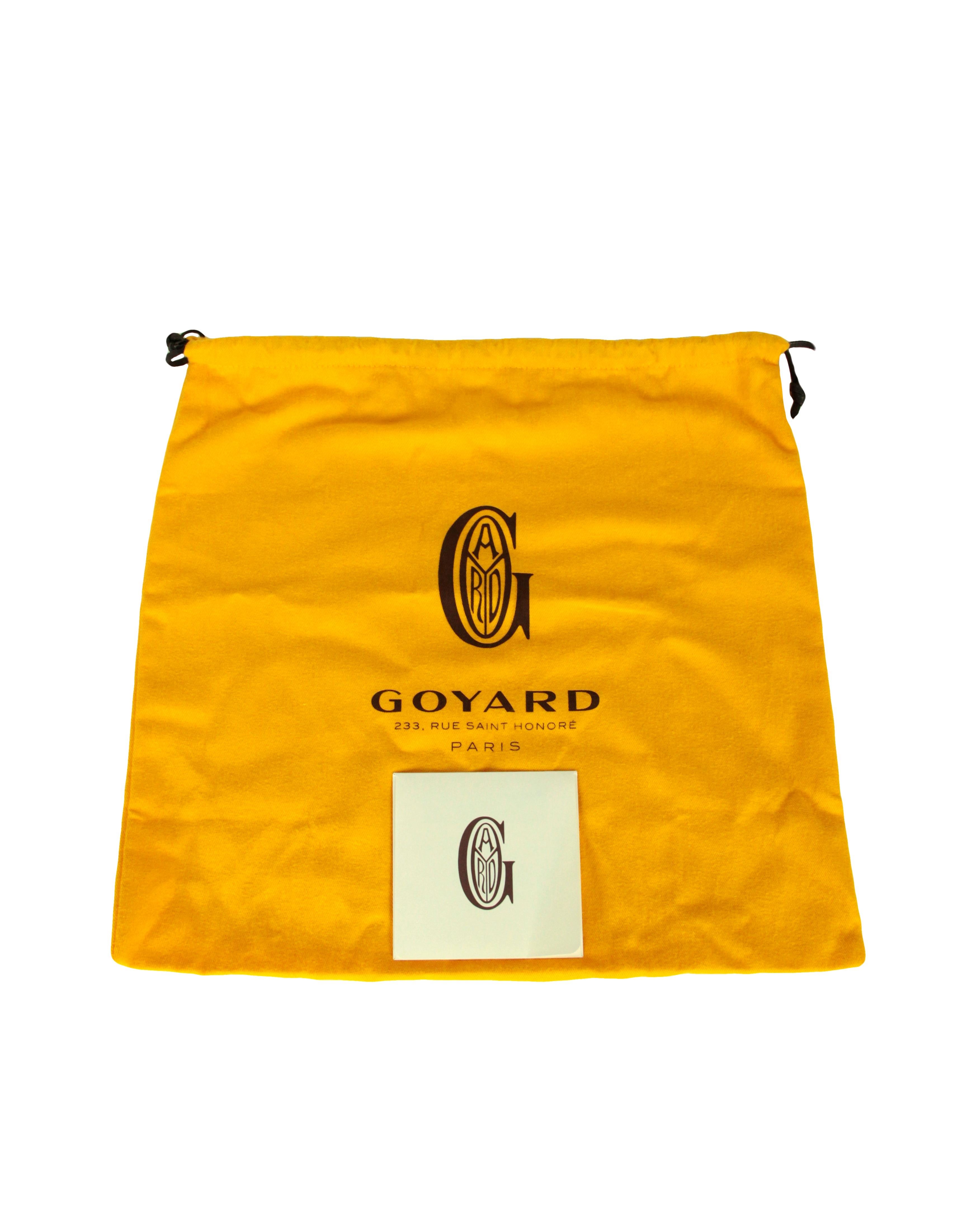 Goyard NEW Orange Goyardine Petit Flot PM Bucket Crossbody Bag 3
