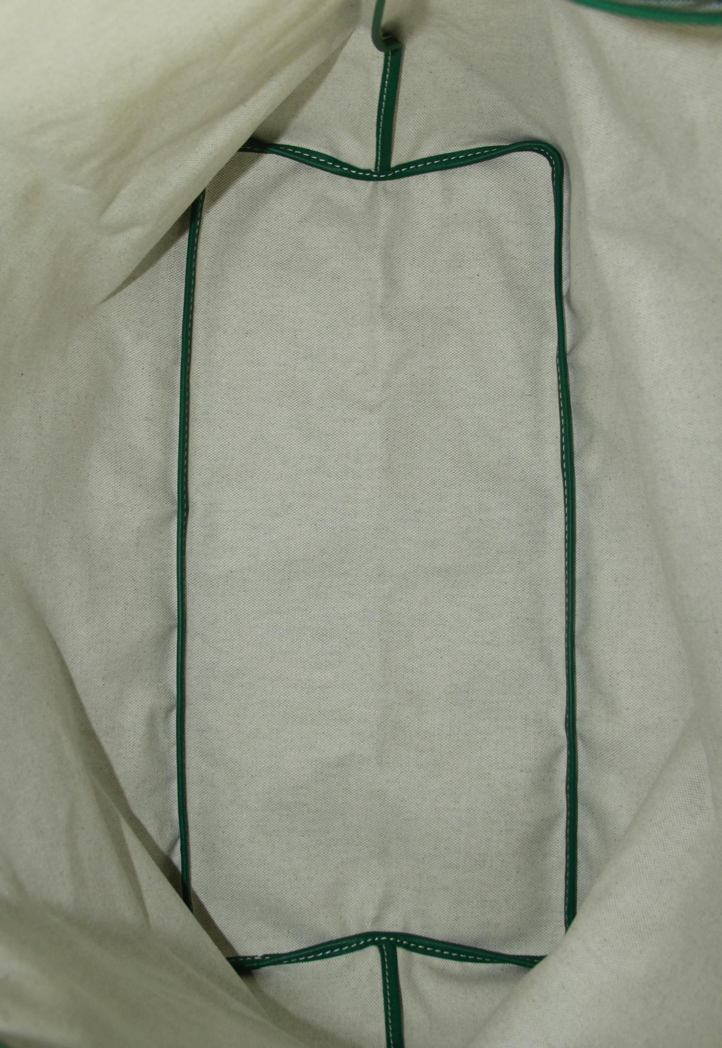 Goyard NOUVEAU AVEC ÉTIQUETTE Sac fourre-tout St. Louis GM en toile Goyardine verte 6