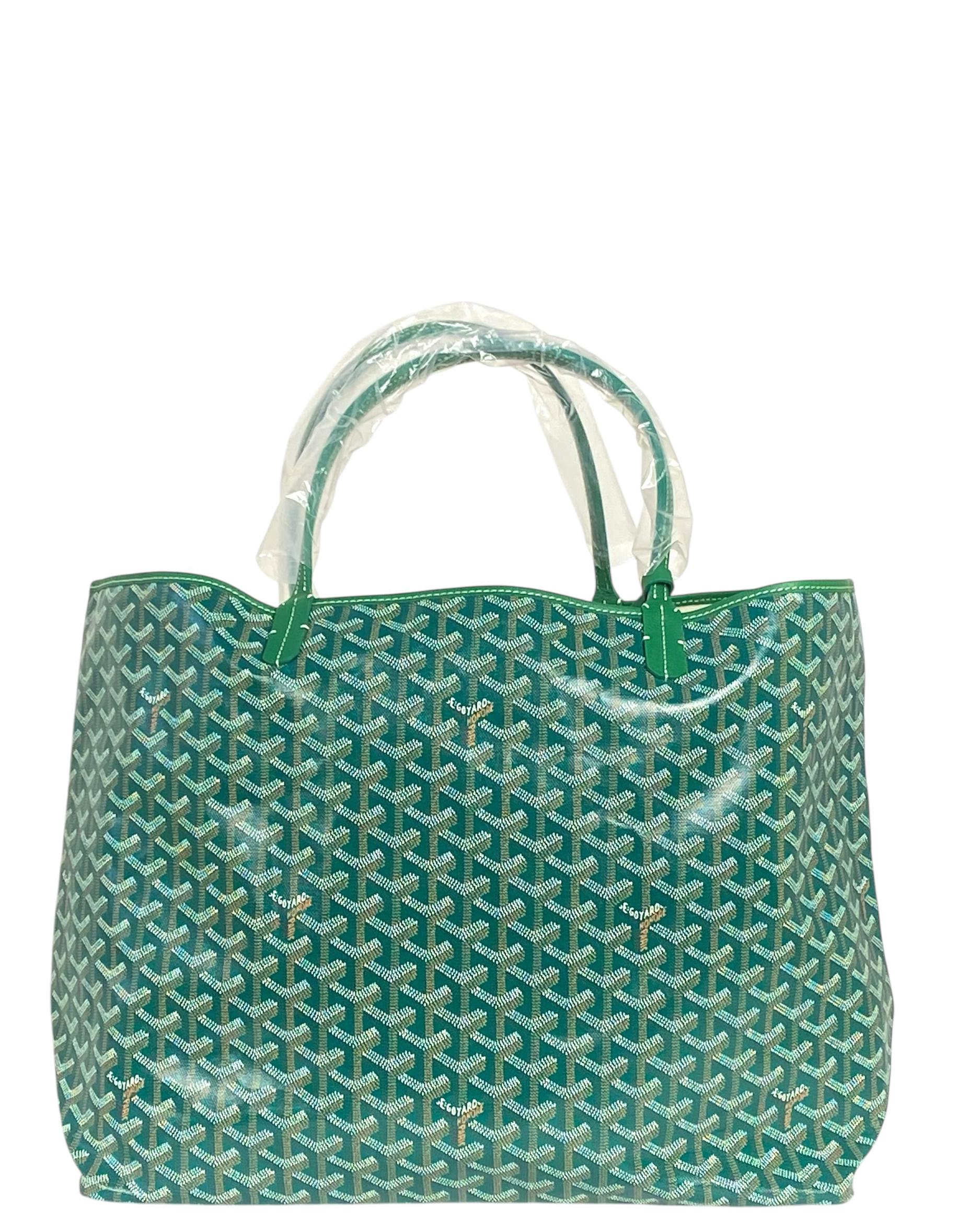 Vert Goyard NOUVEAU AVEC ÉTIQUETTE Sac fourre-tout St. Louis GM en toile Goyardine verte