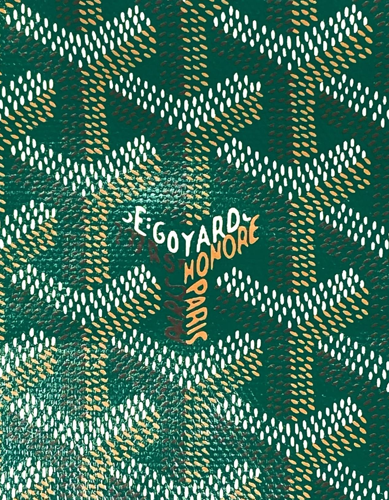 Goyard NOUVEAU AVEC ÉTIQUETTE Sac fourre-tout St. Louis GM en toile Goyardine verte 1