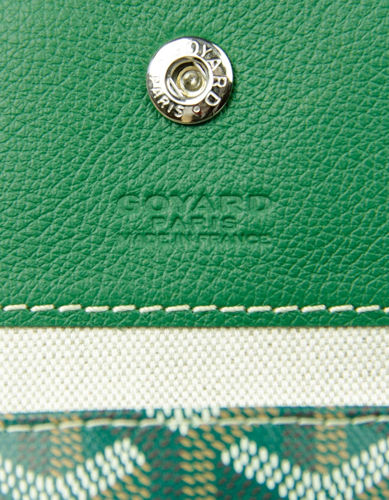 Goyard NOUVEAU AVEC ÉTIQUETTE Sac fourre-tout St. Louis GM en toile Goyardine verte 3