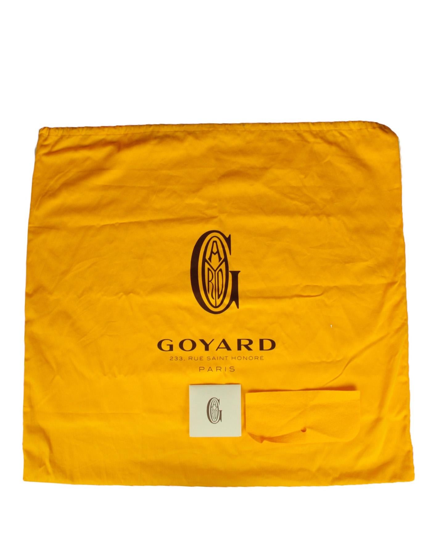 Goyard NWT Yellow Goyardine Canvas St. Louis GM Tote Bag 9