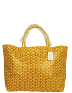 Goyard NWT Yellow Goyardine Canvas St. Louis GM Tote Bag