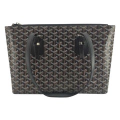 GOYARD Okinawa Umhängetasche aus schwarzem Segeltuch