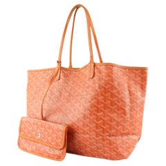 Goyard Grey Chevron St Louis PM Tote with Pouch 96gy516s at 1stDibs