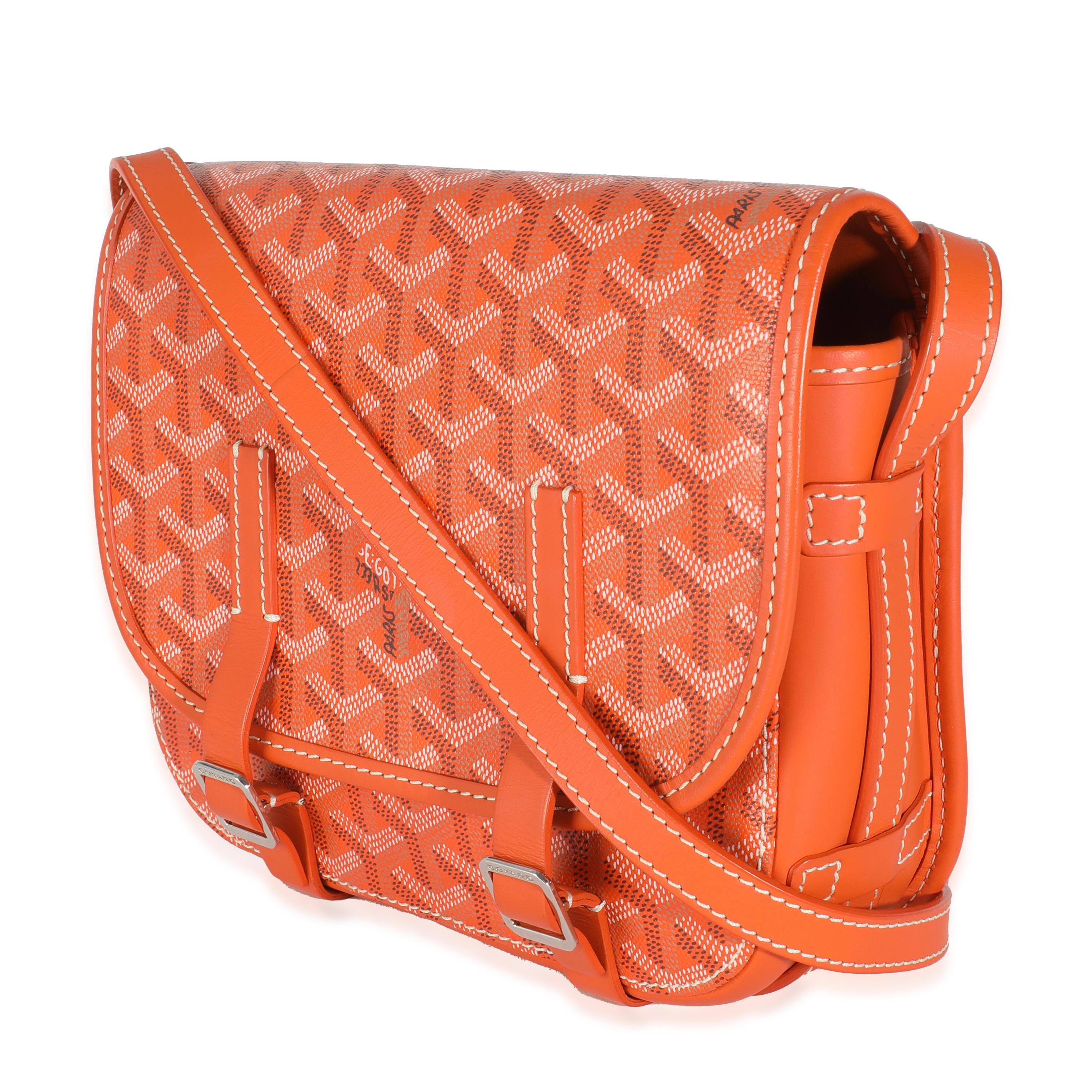 Women's or Men's Goyard Orange Goyardine Canvas Belvedere II PM