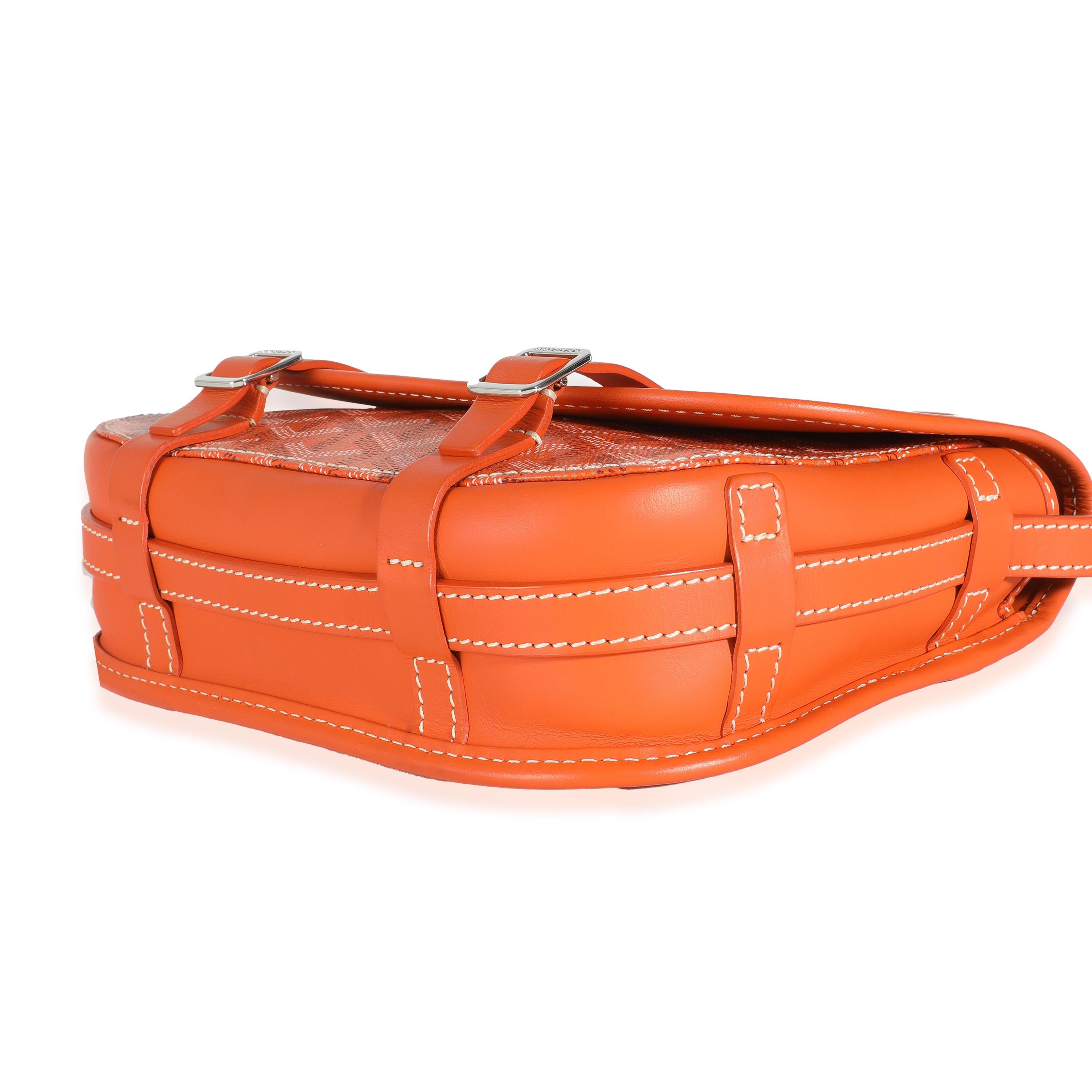 Goyard Orange Goyardine Canvas Belvedere II PM 1