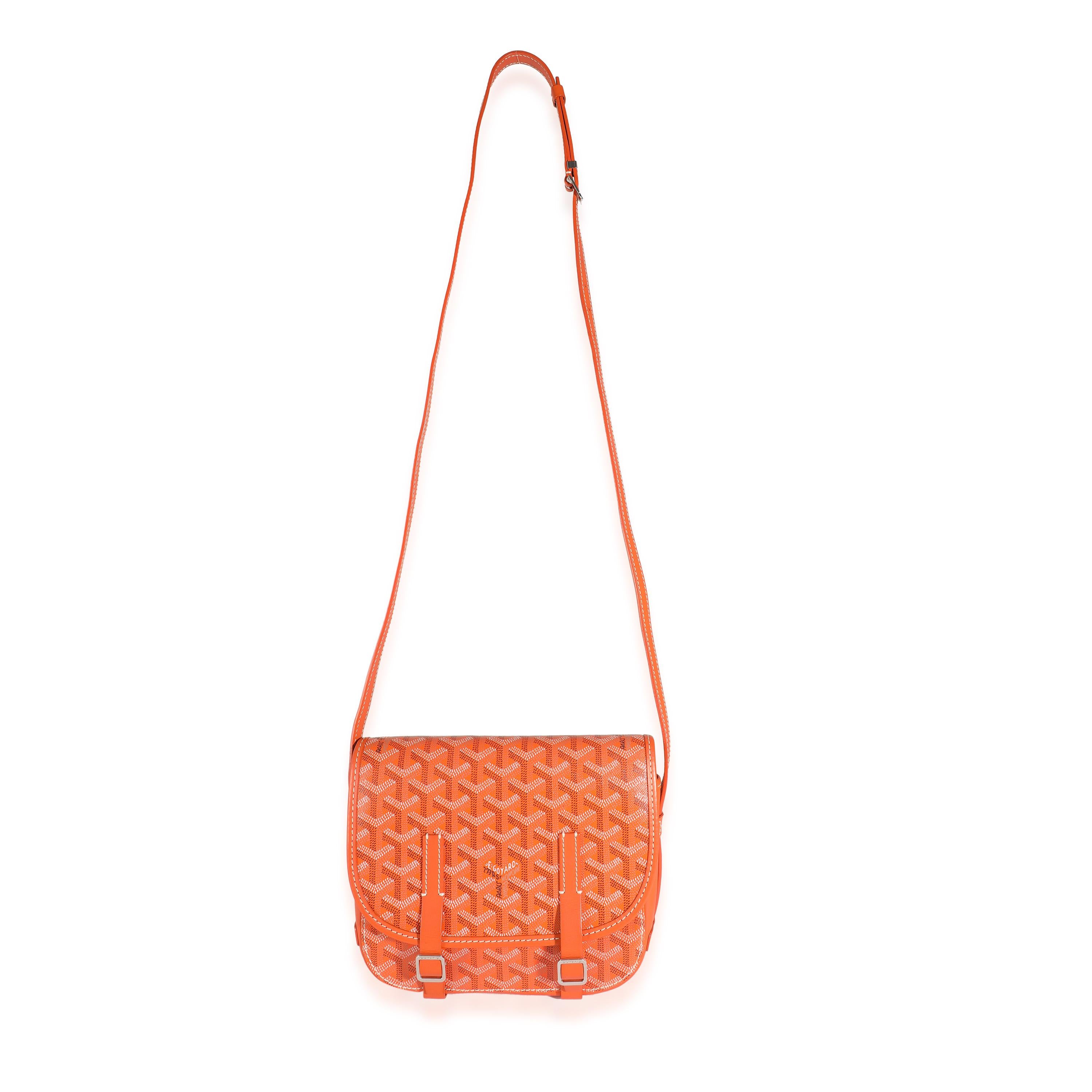 Goyard Orange Goyardine Canvas Belvedere II PM 2